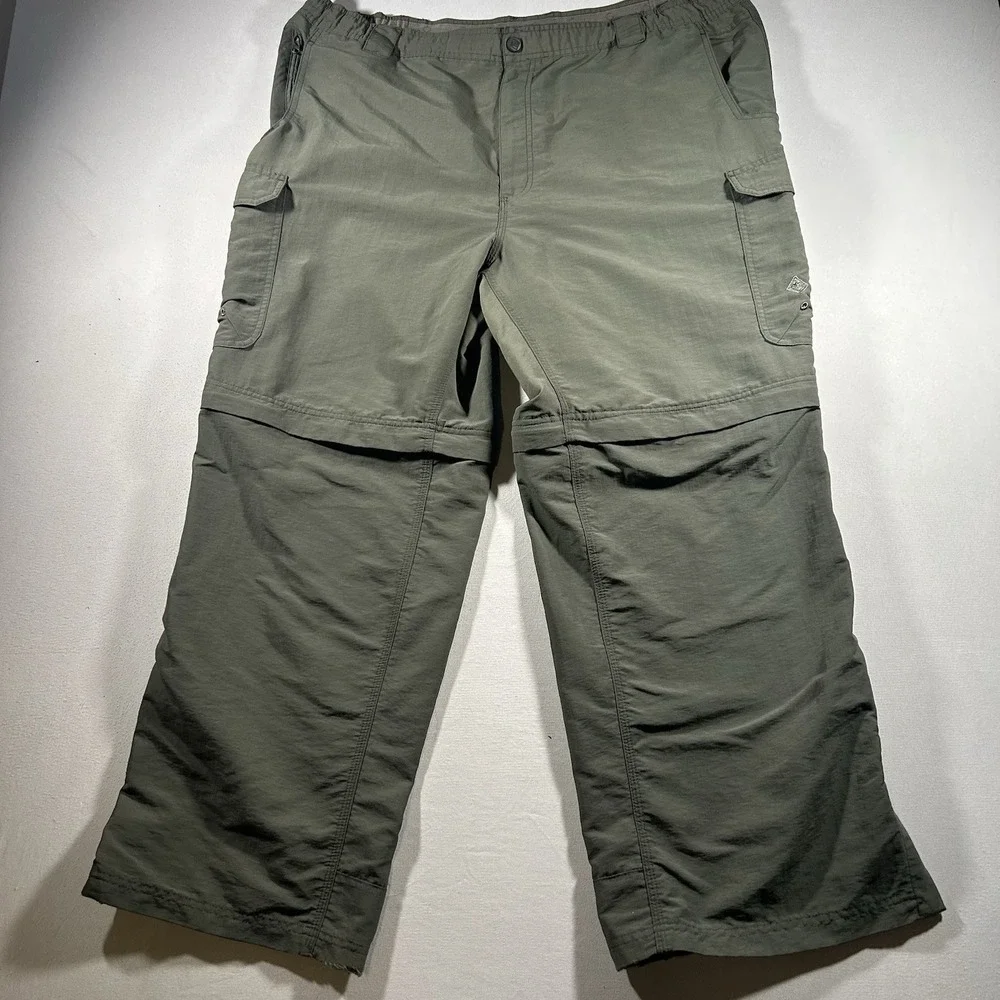 Venturing Uniform Switchbacks Convertible Pants Mens XL Olive Zip Off Cargo BSA